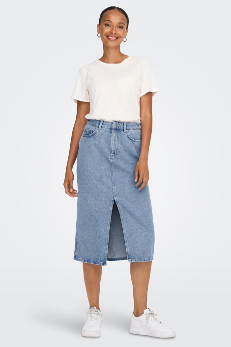 Only onlbianca midi skirt dnm rea noos